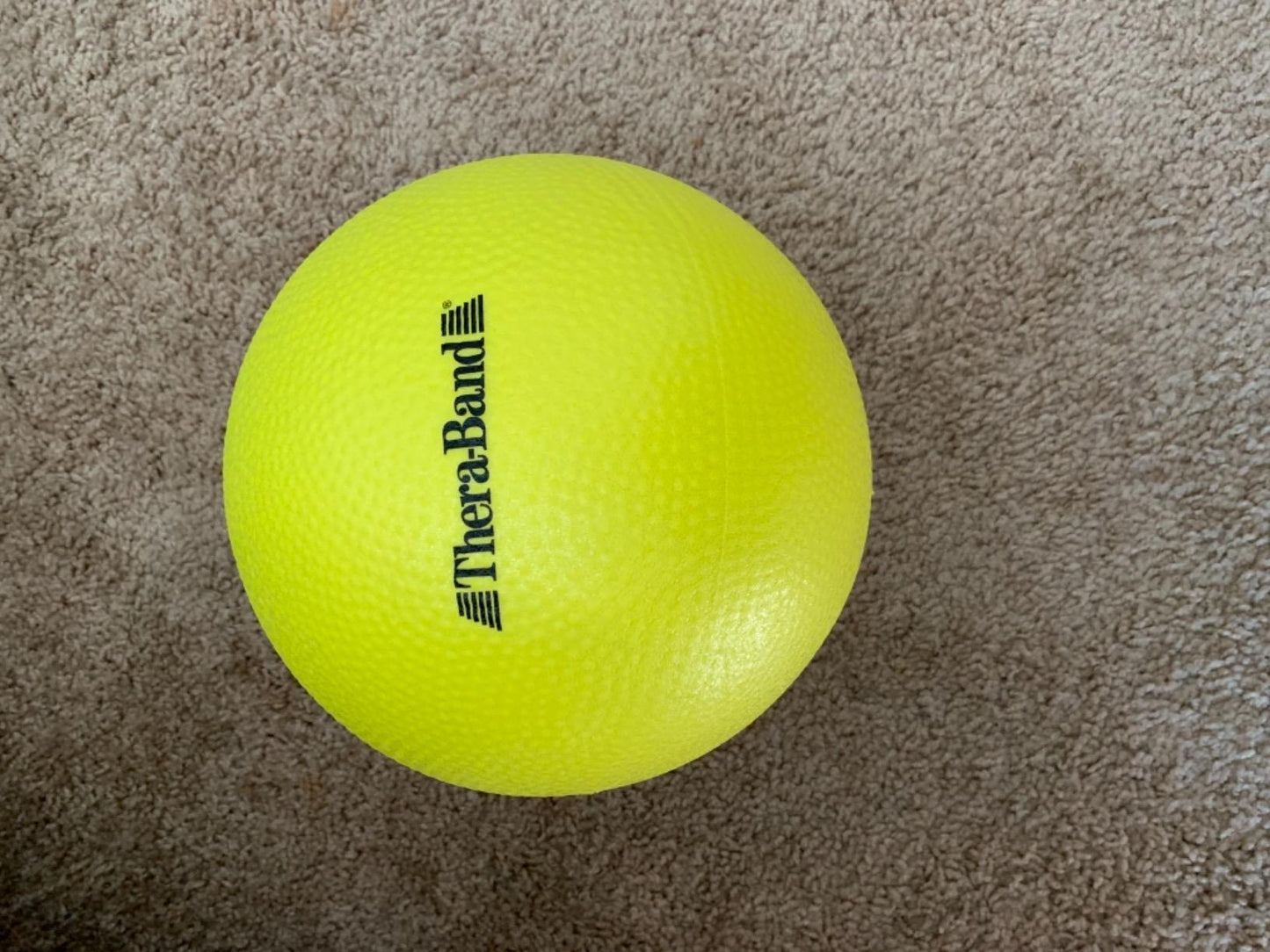 small exercise ball (yellow)